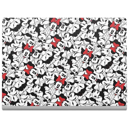 Disney Minnie Mouse Red Color Pop Face Pattern Surface Book 2 13.5in Skin